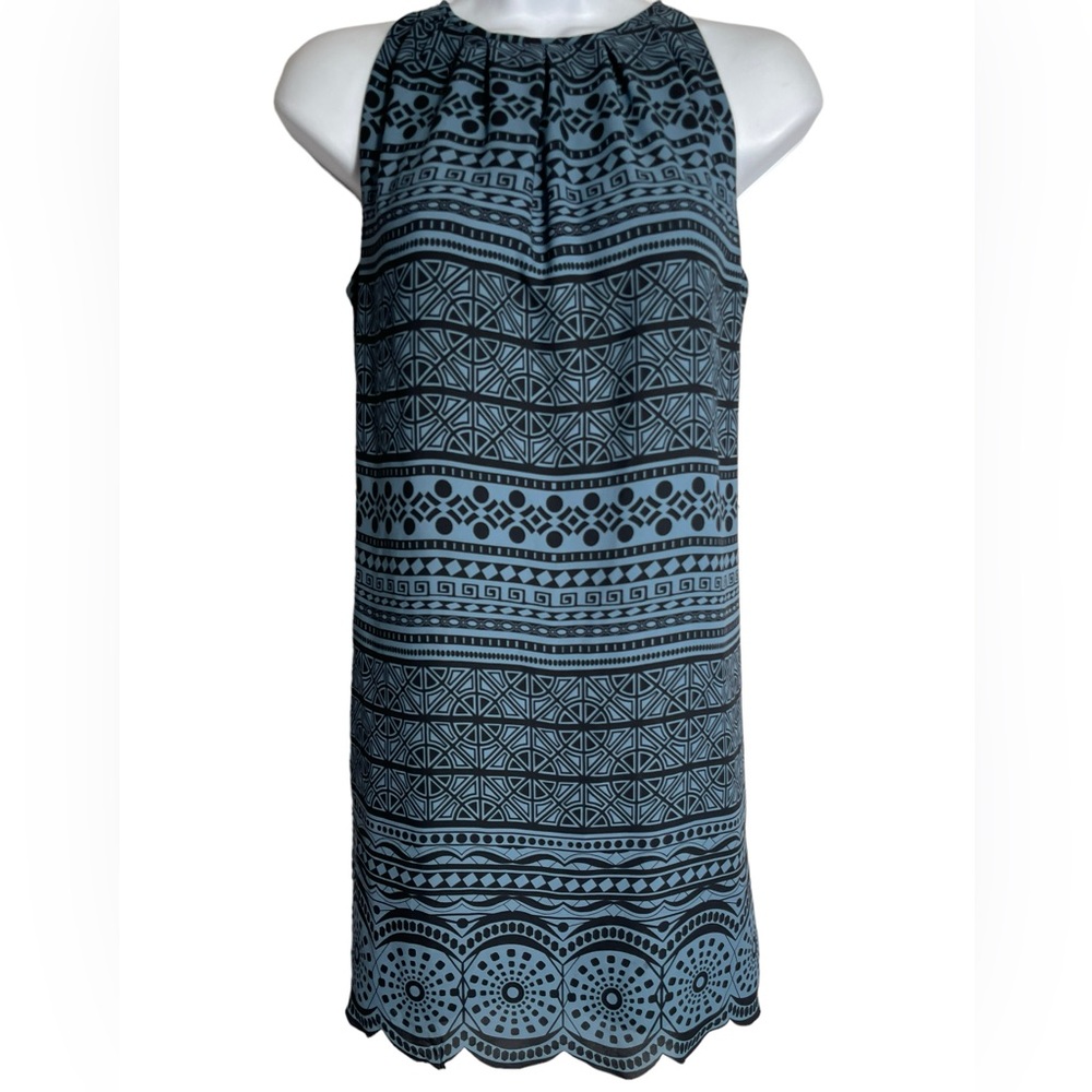 Ann Taylor‎ LOFT size 2 petite cute and casual blue summer dress
